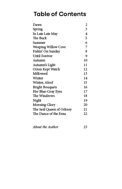 The Dance of the Emu