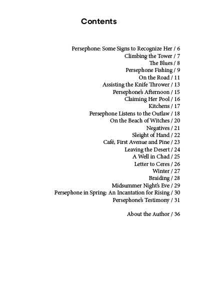Persephone’s Testimony